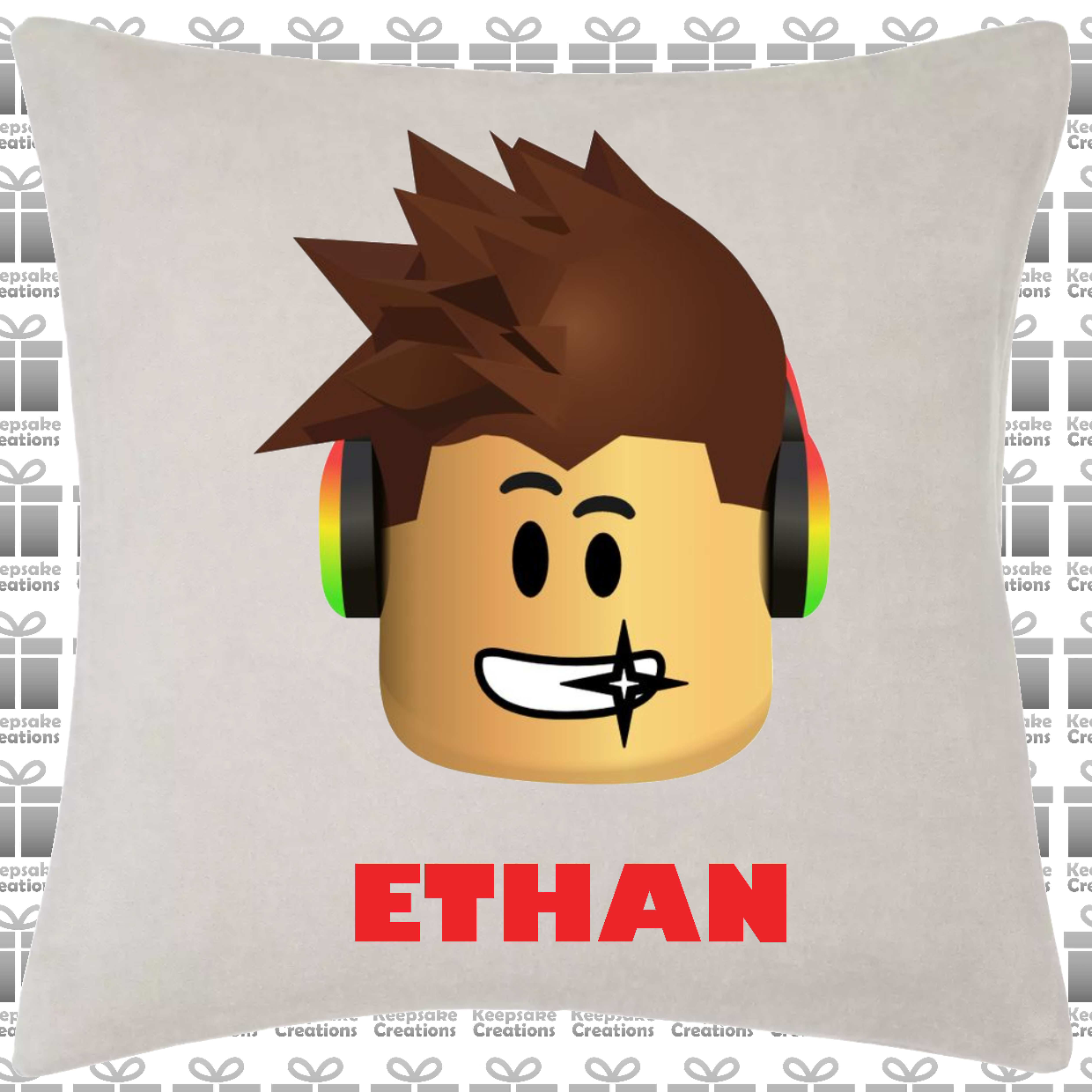 Personalised Roblox Boys Avatar Cushion