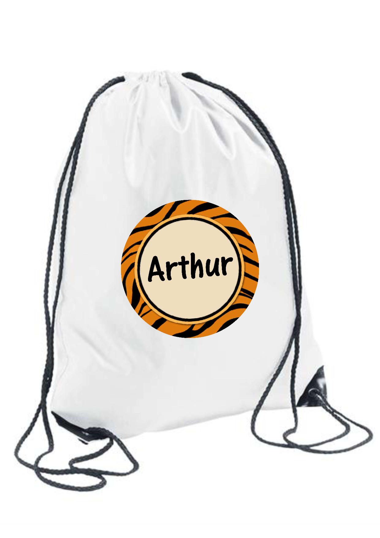 Personalised Animal Themed Drawstring Gym Bag Toy Bag Snack Bag