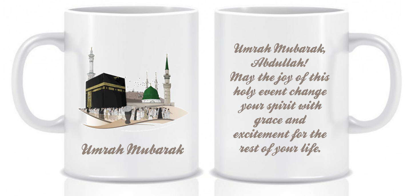 Umrah Mubarak Mug Islamic Gift