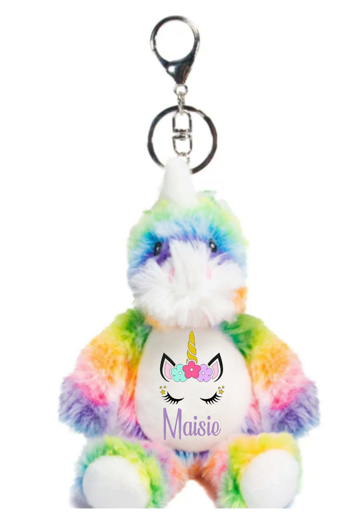 Personalised Animal Plushie Keyrings Toys
