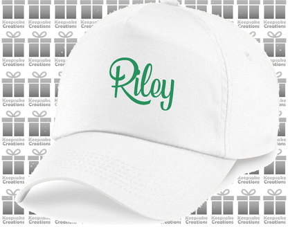 Personalised Kids Curly Baseball Cap
