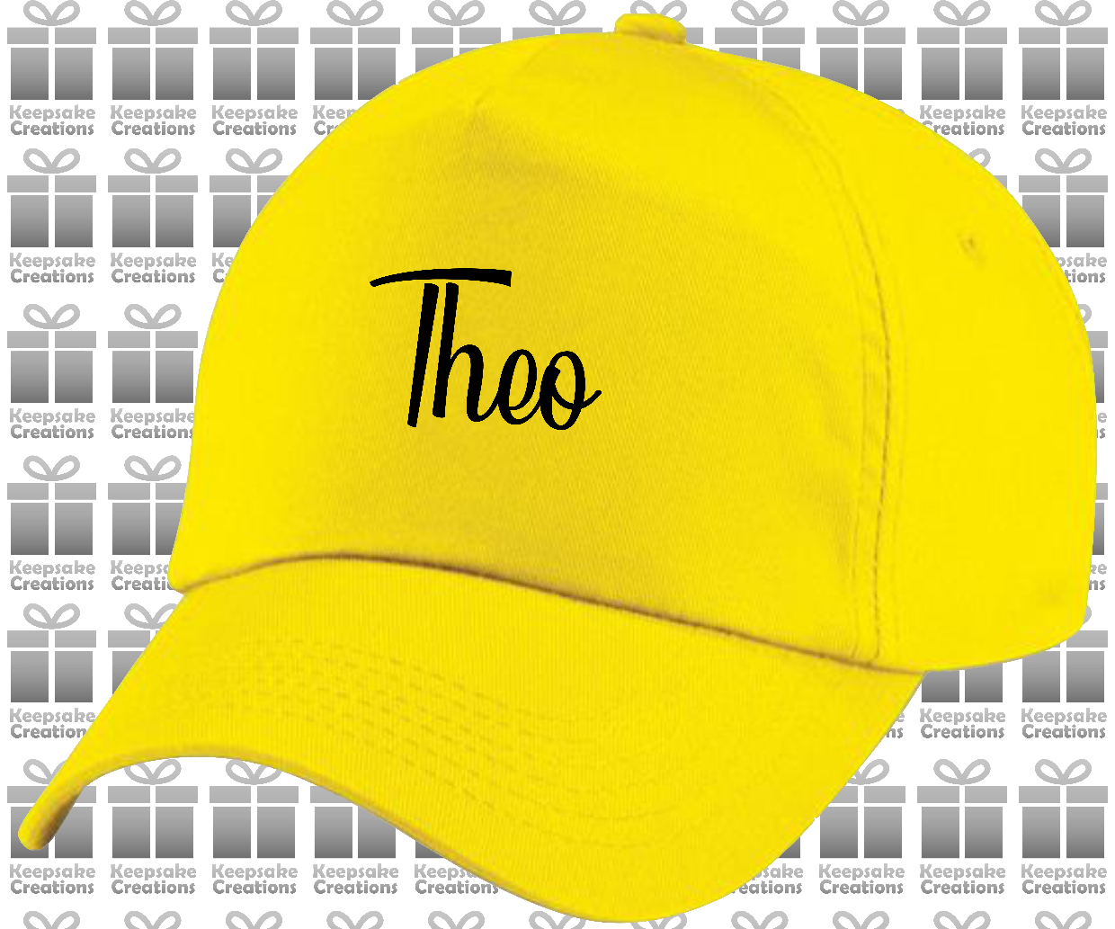Personalised Adults Curly Baseball Cap